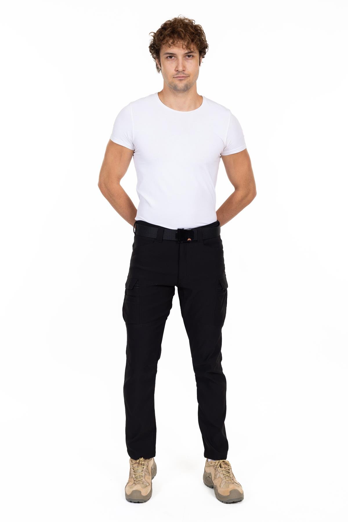 AKN 514 KIŞLIK İÇİ POLARLI TAKTİK PANTOLON SİYAH 