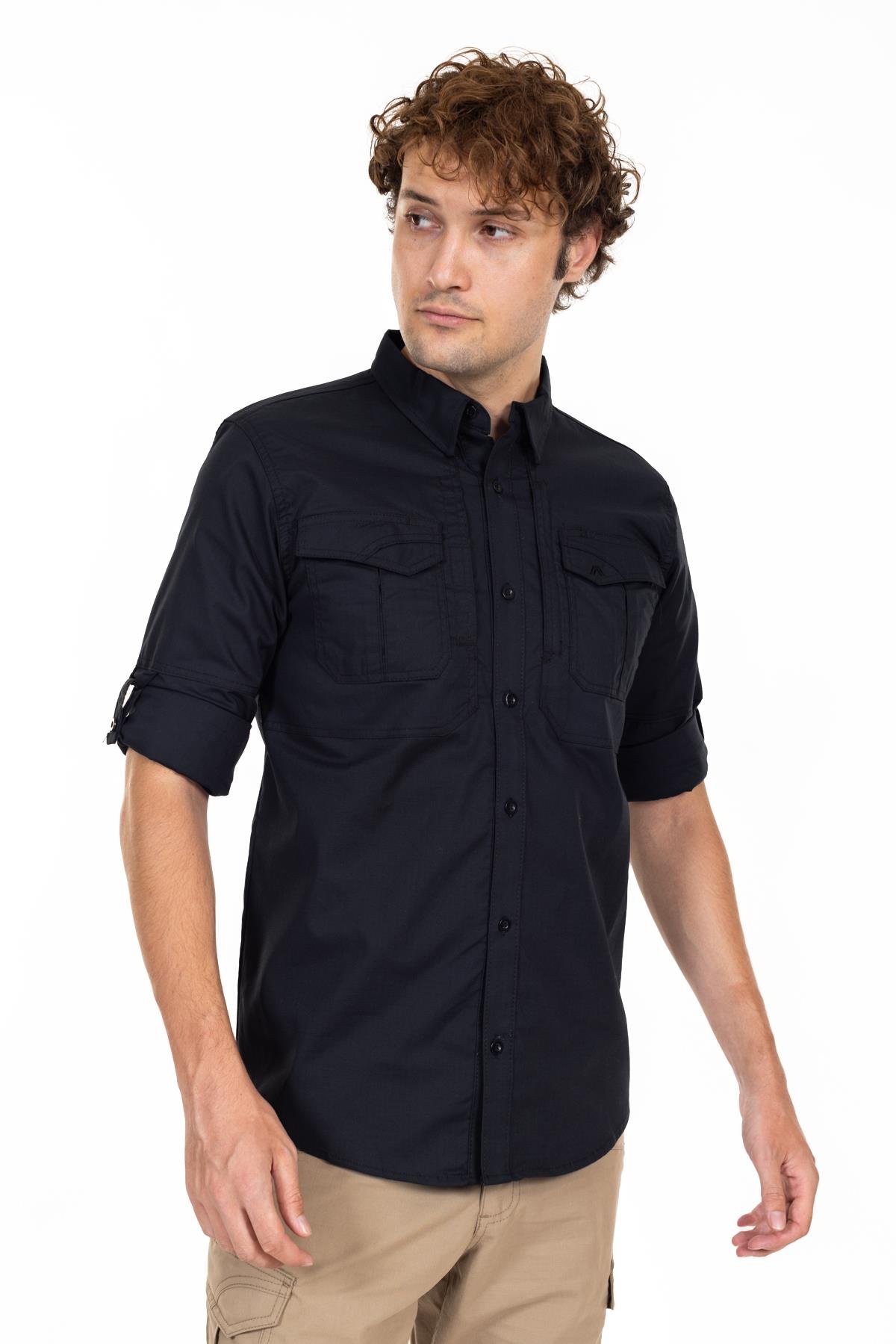AKN 311 TAKTİK/OUTDOOR SİYAH GÖMLEK 