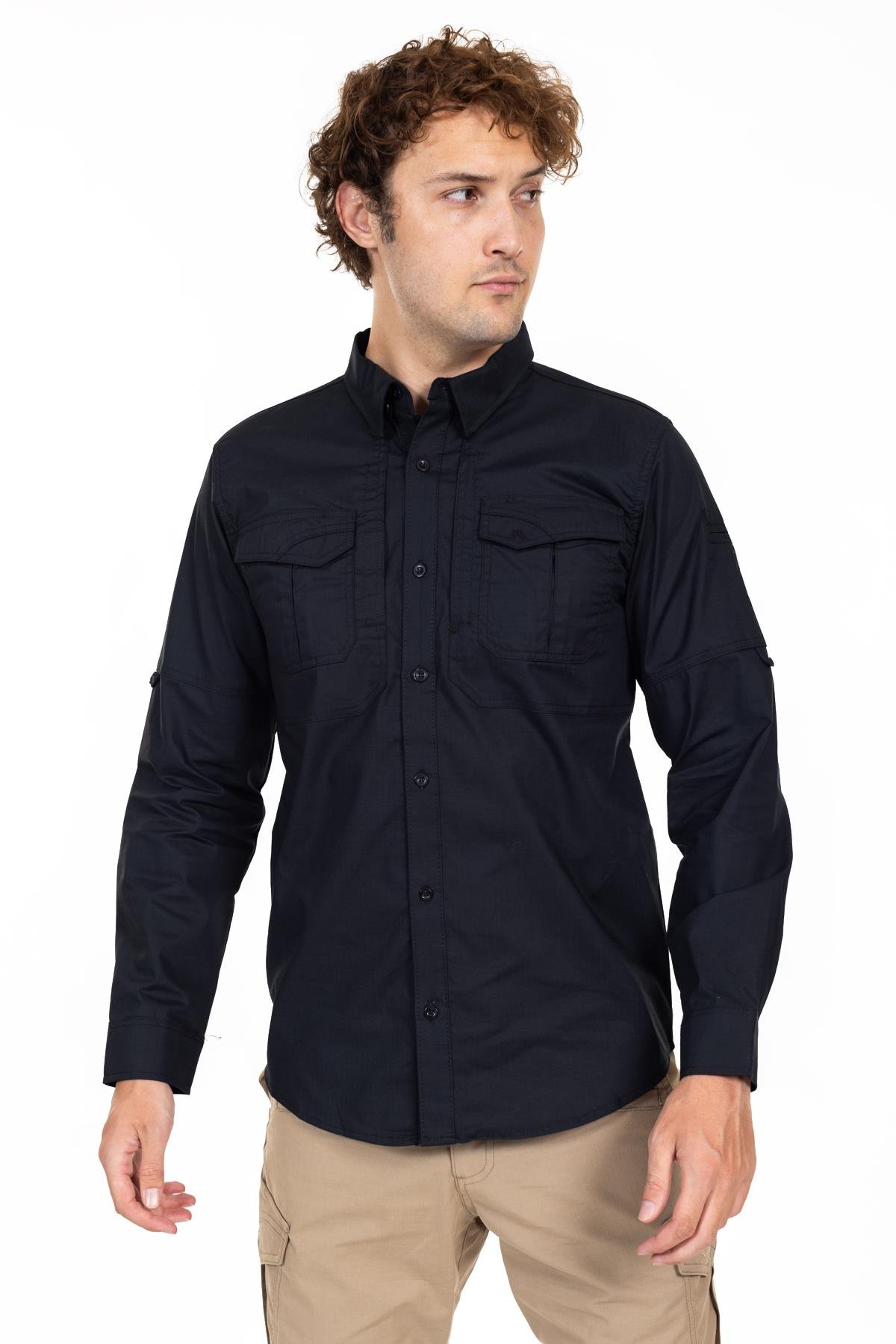AKN 311 TAKTİK/OUTDOOR SİYAH GÖMLEK 