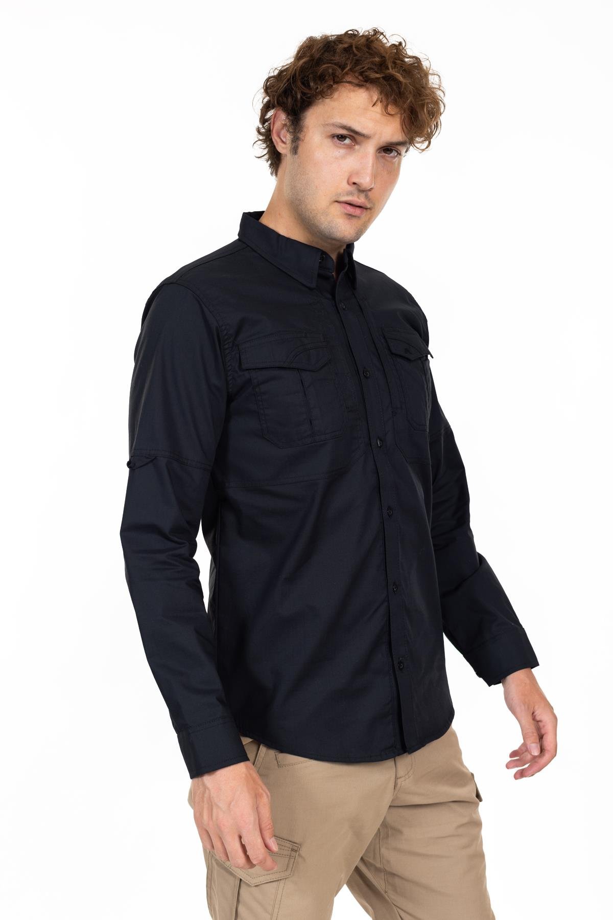 AKN 311 TAKTİK/OUTDOOR SİYAH GÖMLEK 