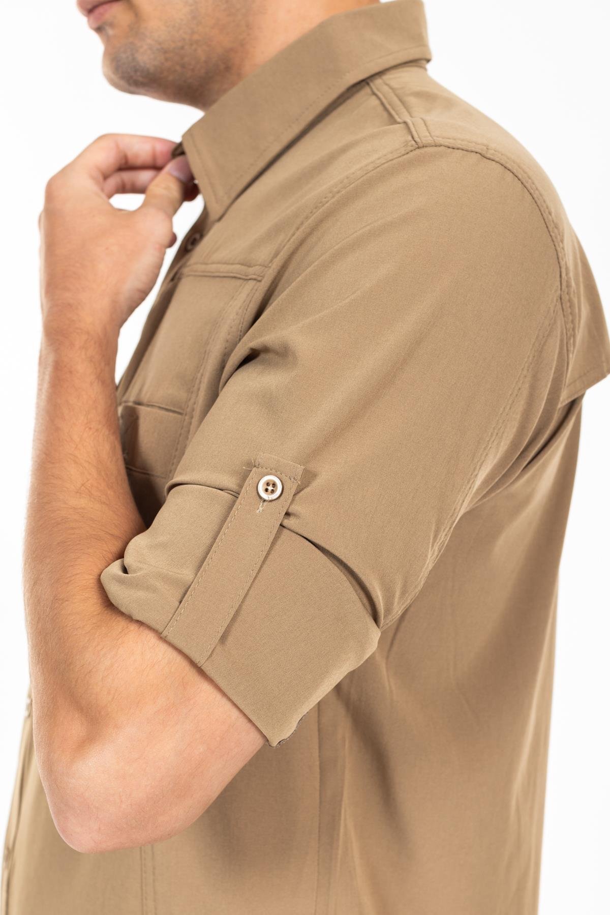 AKN 312 TAKTİK/OUTDOOR BEJ GÖMLEK 