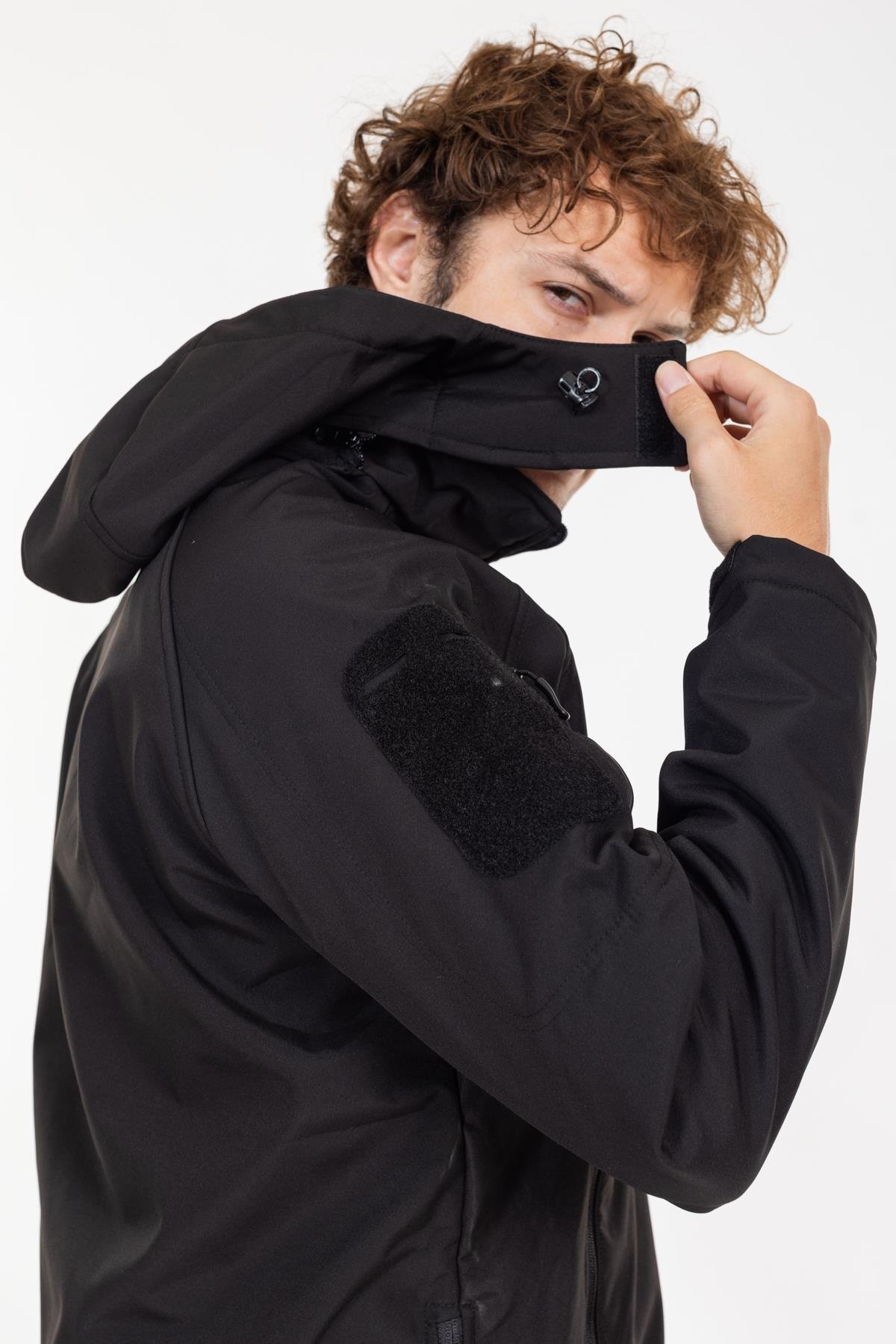AKN 451 DOUBLE SOFTSHELL TAKTİK MONT SİYAH