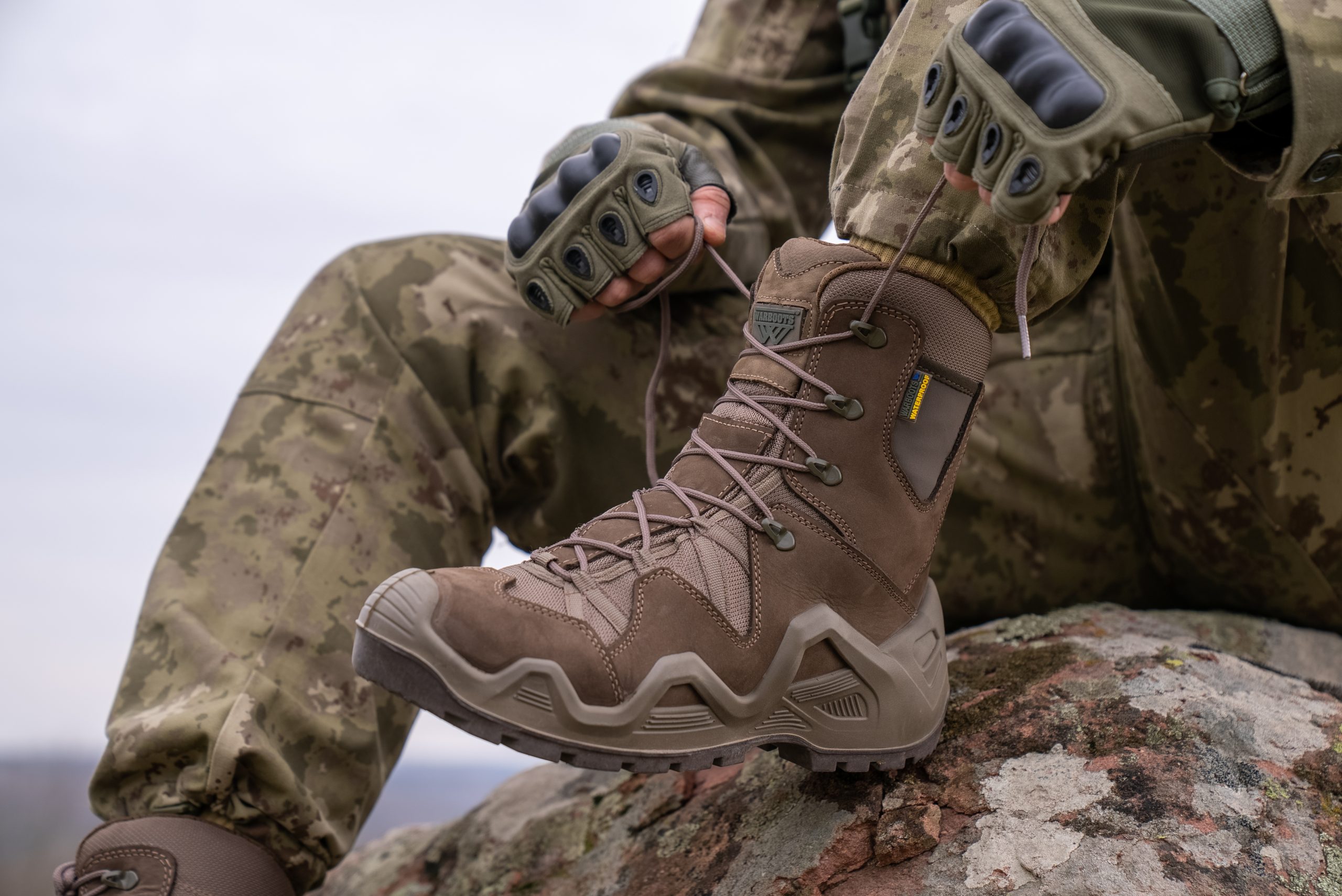WARBOOTS KHK-1049 SU GEÇİRMEZ KAYMAZ ÇİFT TABAN GARANTİLİ NUBUK BOT HAKİ