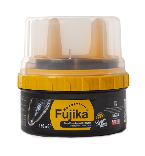 FUJİKA 150 ML CİLALI KREM AYAKKABI BOYASI SİYAH